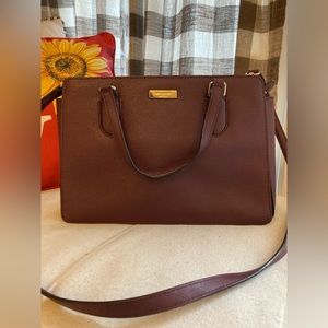 Kate Spade Satchel Maroon Burgundy w/crossbody strap